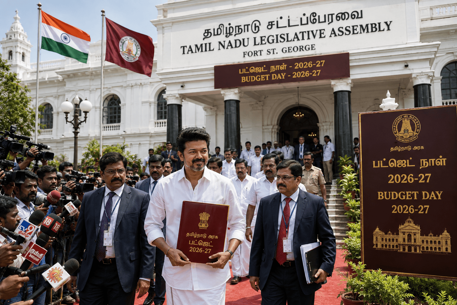 Tamil Nadu Budget 2026-27: CM Vijay Allocates ₹44,527 Crore for Schools in Governance Overhaul