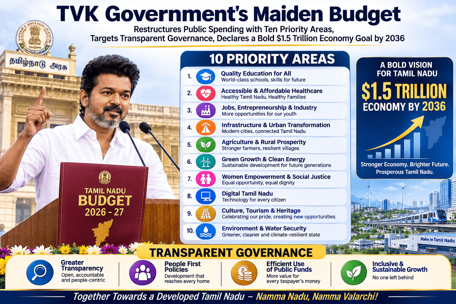 Tamil Nadu Economy 2026: FDI Hits ₹1.56 Lakh Crore, Exports Cross ₹5.24 Lakh Crore as State Eyes $1.5 Trillion Target